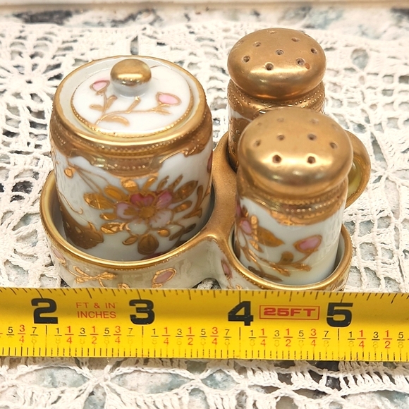VTG Gold Condiments Set - Picture 15 of 15
